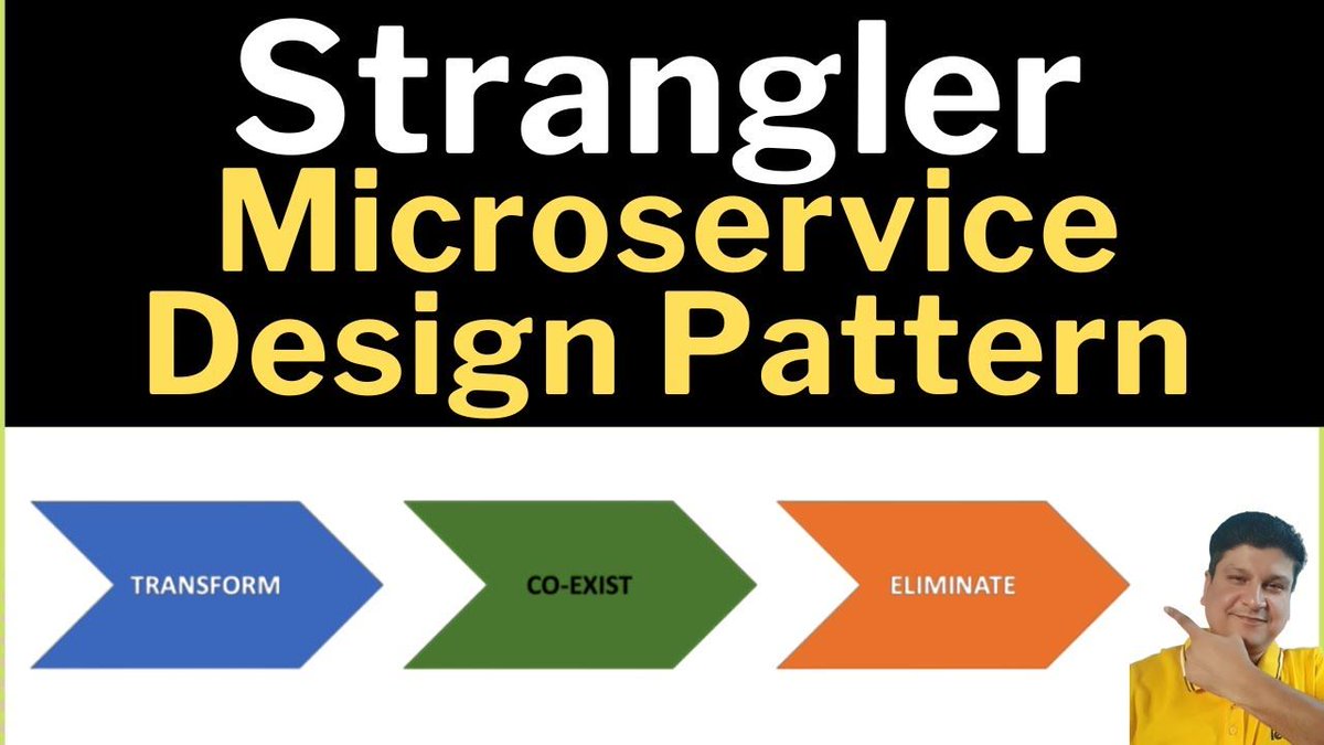 codeonedigest's tweet image. Strangler Design Pattern Tutorial with Examples for Programmer &amp;amp; Beginners
youtu.be/HLz4dF1scKU

#StranglerDesignPattern #DesignPatterns #SoftwareArchitecture #Refactoring