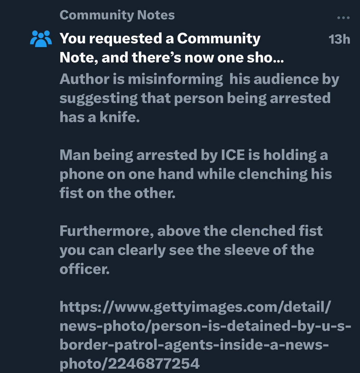Anonymous tweet media