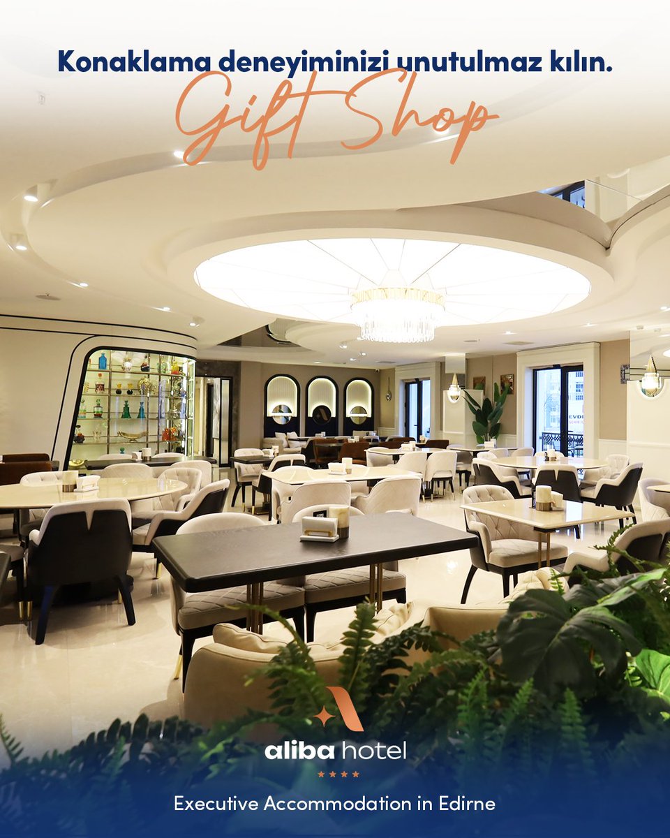 ✨ Şıklığı ve özgünlüğü buluşturan özel tasarımlarımızla, sevdiklerinize vereceğiniz hediyeleri ve #AlibaHotel’deki konaklama deneyiminizi daha da anlamlı kılın. Unutulmaz anlar için sizi #AlibaLounge’daki #GiftShop’a bekliyoruz. 🎁🛍️
#executive #accommodation #hotel #edirne