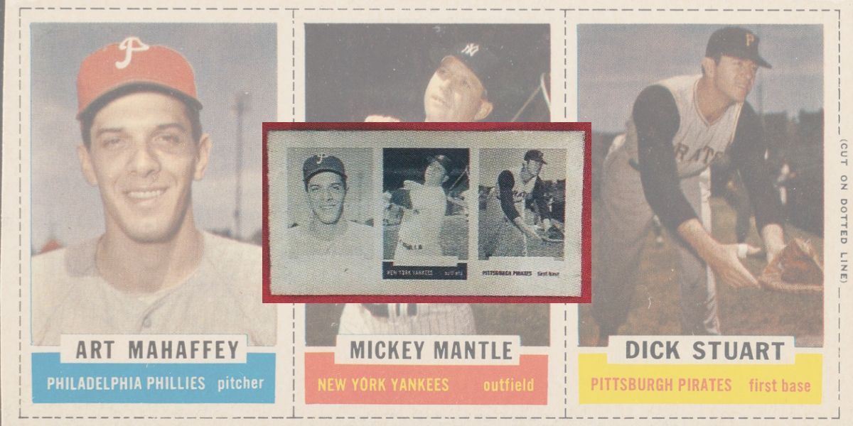 A rare 1962 Bazooka find — four progressive proof plates for the Mickey Mantle panel surfaced in a 2000 Ron Oser auction.

postwarcards.com/1962-bazooka-p…