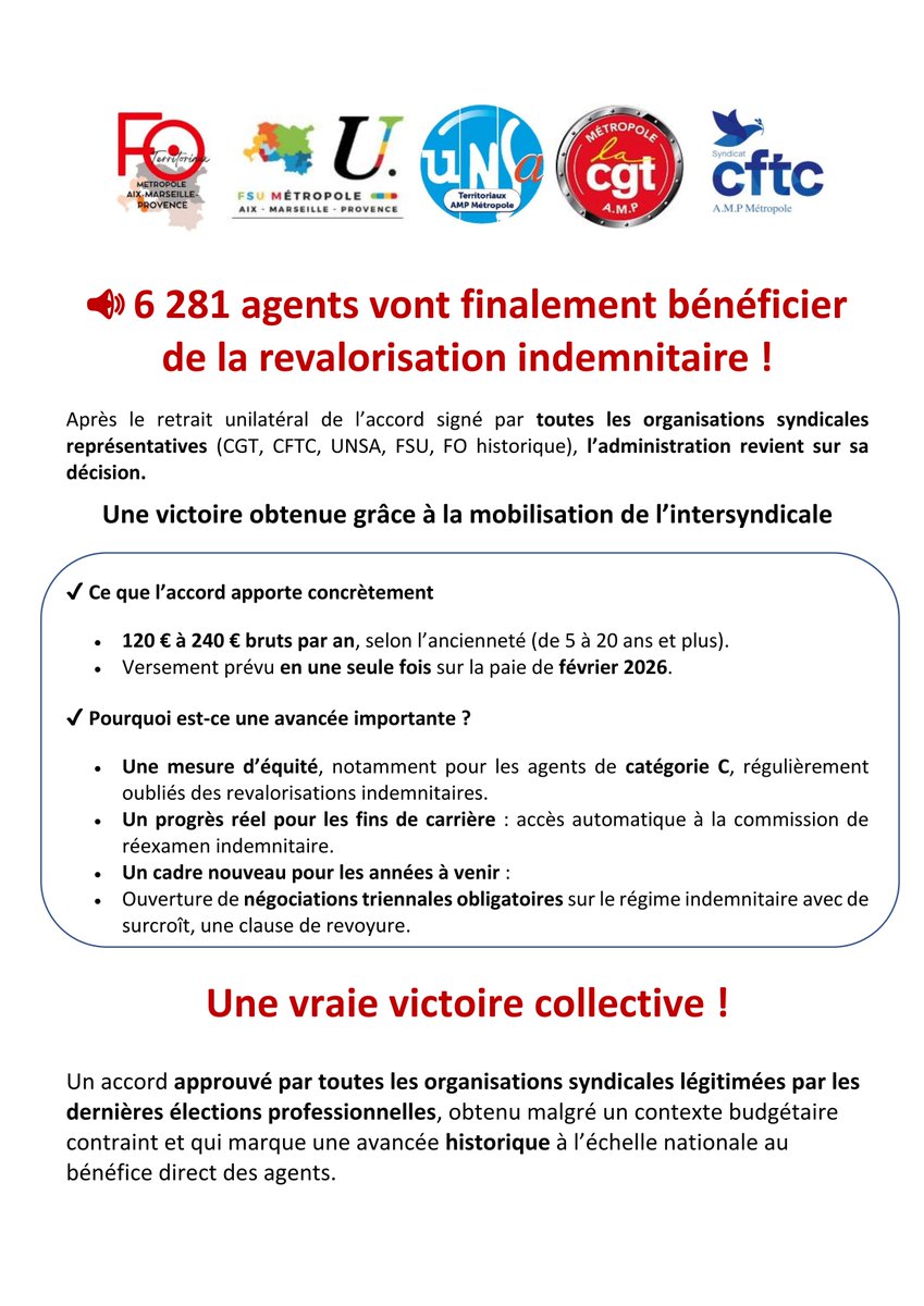 FSU Territoriale - AMP Metropole tweet media