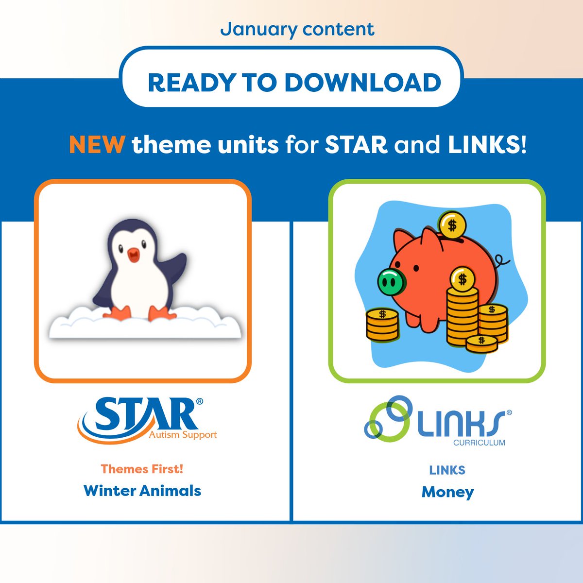 SAS_Autism's tweet image. December units are ready to teach. ❄️ January is unlocked too!

Teach now: ✈️ TF: Planes, Trains, and Autos • 🚦 ATU: Community Signs

Prep ahead: 🐧 TF: Winter Animals • 💰 ATU: Money

#StarAutismSupport #SPED #AutismEducation #ThemesFirst #ATU #LINKS