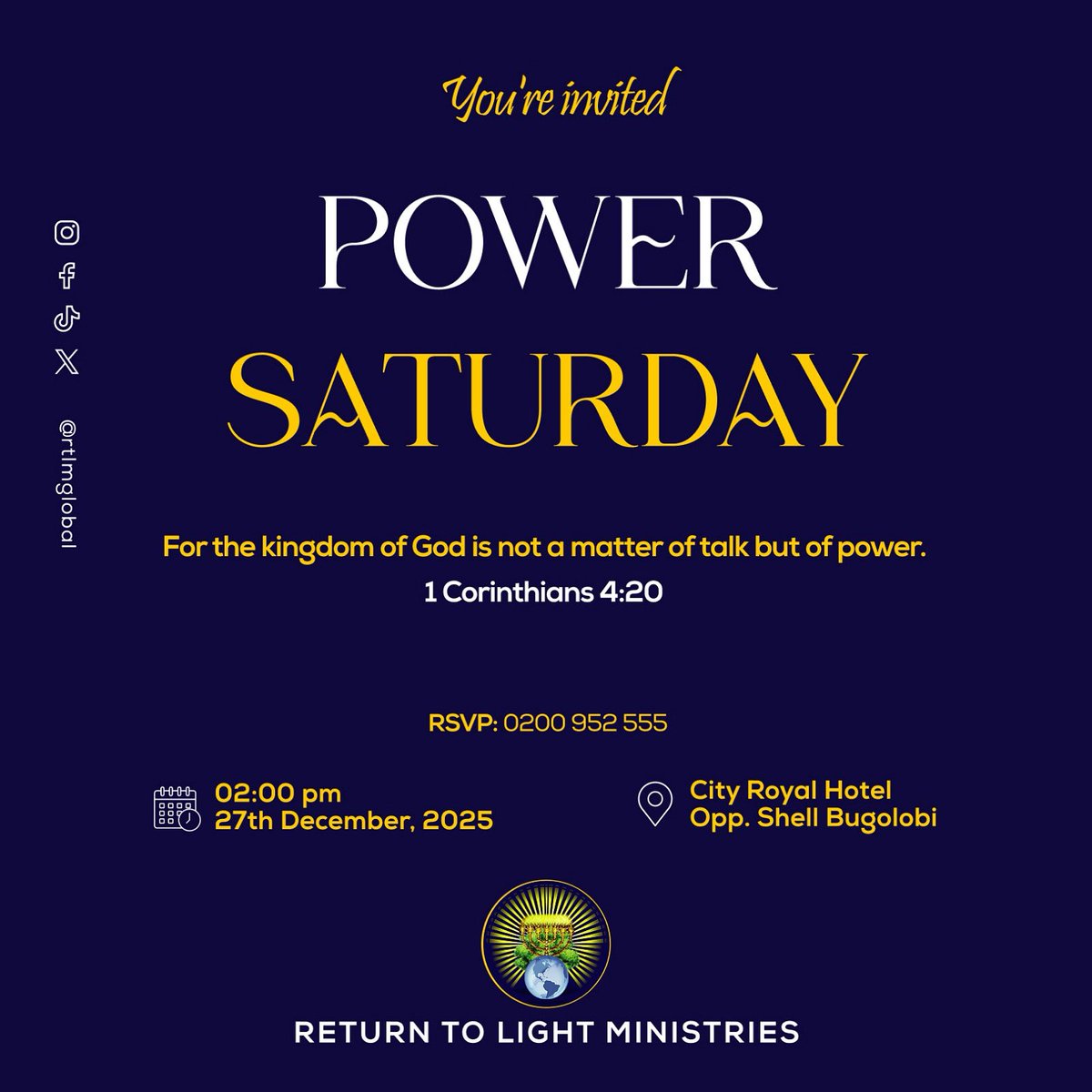 rtlmglobal's tweet photo. Power Saturday is here again. Do not miss this 27 December. 2025 Save the date https://t.co/W0qSoDECwB