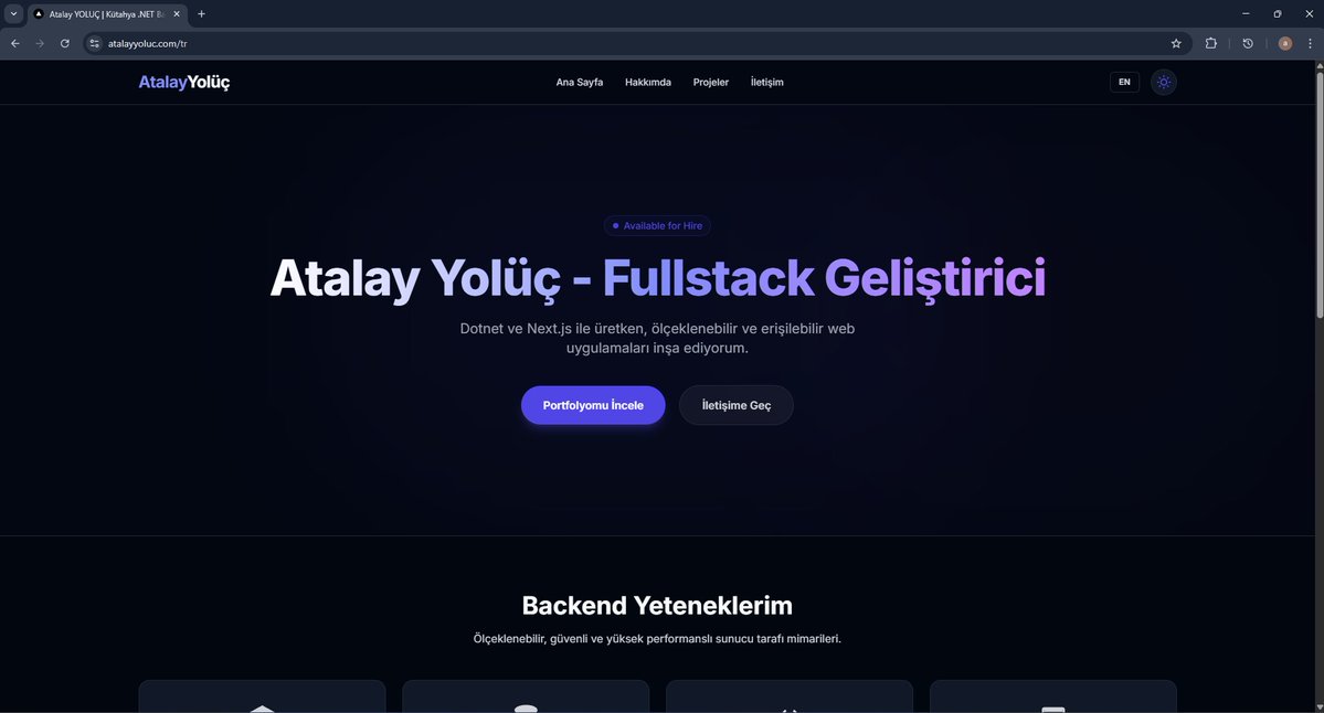 AtalayYoluc's tweet image. 💥 .NET Backend tecrübemle Full-Stack hedefime ulaştım! Yeni portfolyo sitem yayında.

Sadece kod yazmadım; sistem yönetimi bilgimi kanıtlamak için evdeki Linux sunucumdan yayınlıyorum. 👇 Home Lab detayları ve kullandığım stack için devam edin.

#FullStack #DotNet #NextJS