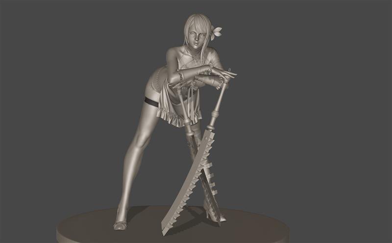 Genki_JPN's tweet photo. Square Enix announced a new NieR Replicant Ver.1.22… Kaine figure is in development! #NieR https://t.co/7kcZUXycDk