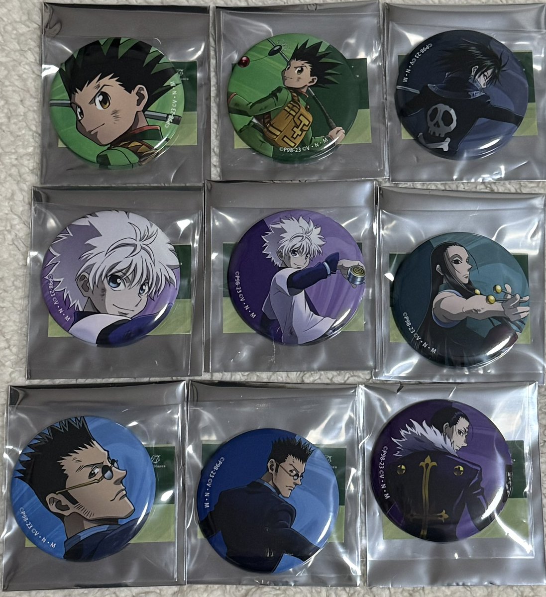 hant0_0's tweet photo. 【交換】HUNTER×HUNTER グッズ
缶バッジ　ネームプレート　ウエハース
一番くじ

譲:画像1〜6枚目
　F賞パリストン

求:同種・異種クラピカ、ヒソカ<プフ
　その他過去グッズ　なんでも検討します！

郵送交換希望
検索からでもお気軽にお声掛けください！ https://t.co/FWLFasYKwo