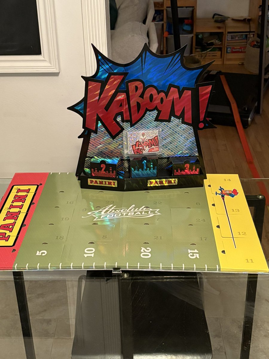 liptakcr's tweet photo. @CardPurchaser Holy sh*t!  Our elves brought the boys an Advent calendar and pack one, Day 1…. https://t.co/0sJo9ttX8N