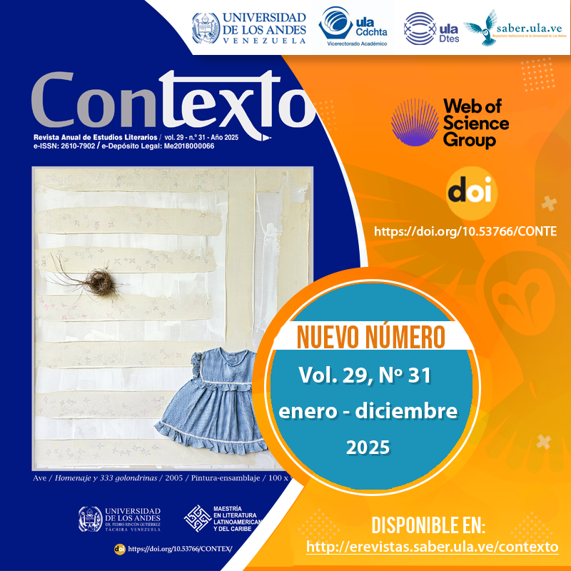 Contexto. Vol. 29, N° 31, enero-diciembre 2025.  Disponible en: erevistas.saber.ula.ve/contexto <a href="/ULA_DTES/">DTES ULA</a> <a href="/rectoradoula/">Rectorado ULA</a> <a href="/PrensaULA/">Noticias Prensa ULA Cuenta Oficial</a> <a href="/CDCHTA/">CDCHTA ULA</a> <a href="/CdchtaUla/">Publicaciones CDCHTA ULA</a> <a href="/revistasve/">Revistas Científicas de Venezuela</a>