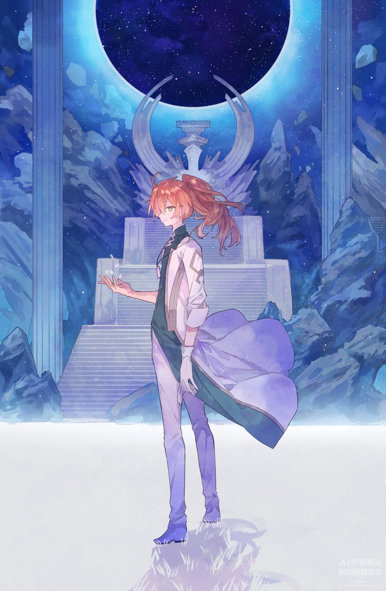 Phoenix1237's tweet image. 時間神殿をクリアした頃に描いた過去絵、今あらためて見ると感慨深い…。
#FGO