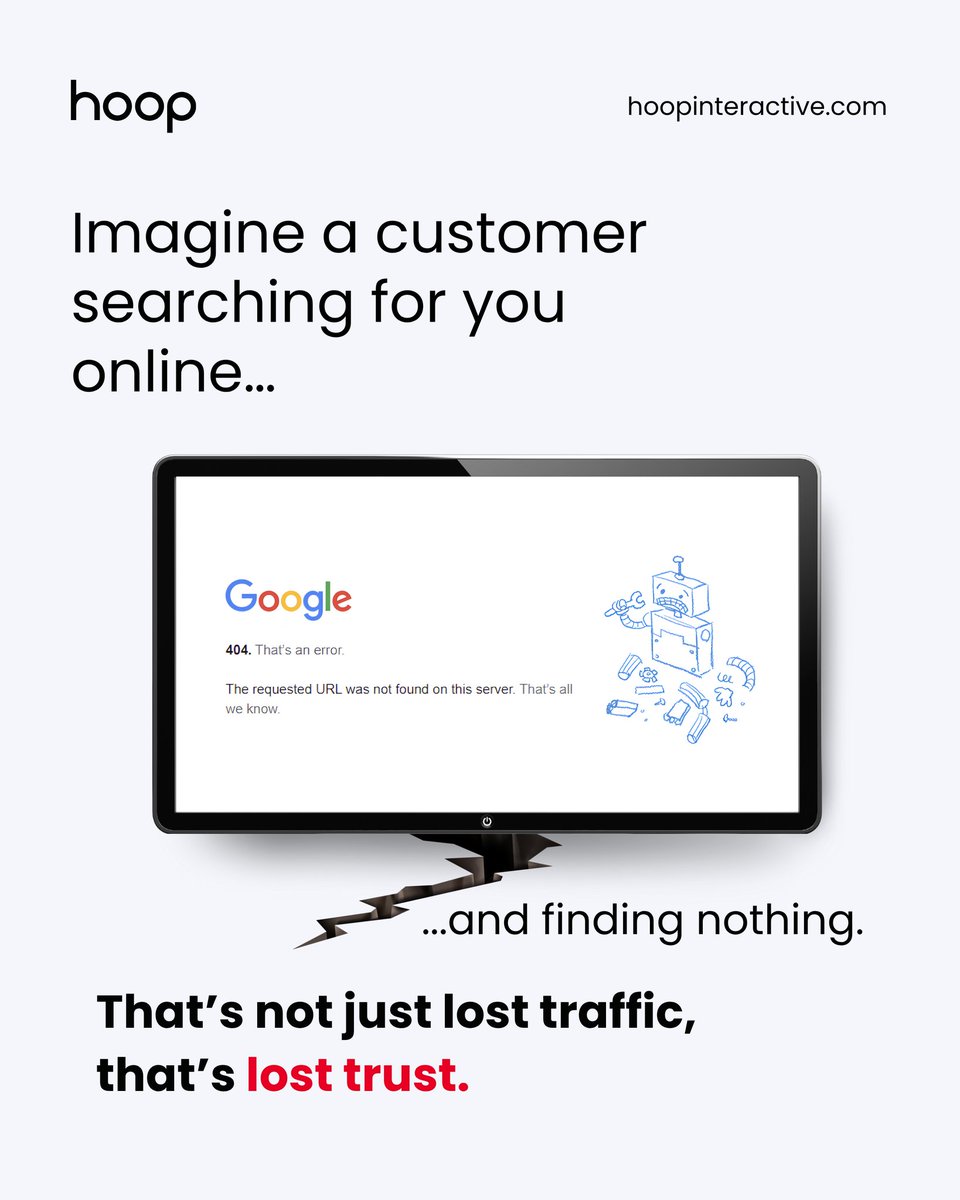 HoopInteractive's tweet image. What if your dream client searched for you… and hit a dead end?

A strong website:
✔ Instant trust
✔ Professional image
✔ A place customers know is officially yours
 Your business deserves to be discoverable.

#hoopinteractive #businesswebsites #customwebdevelopment