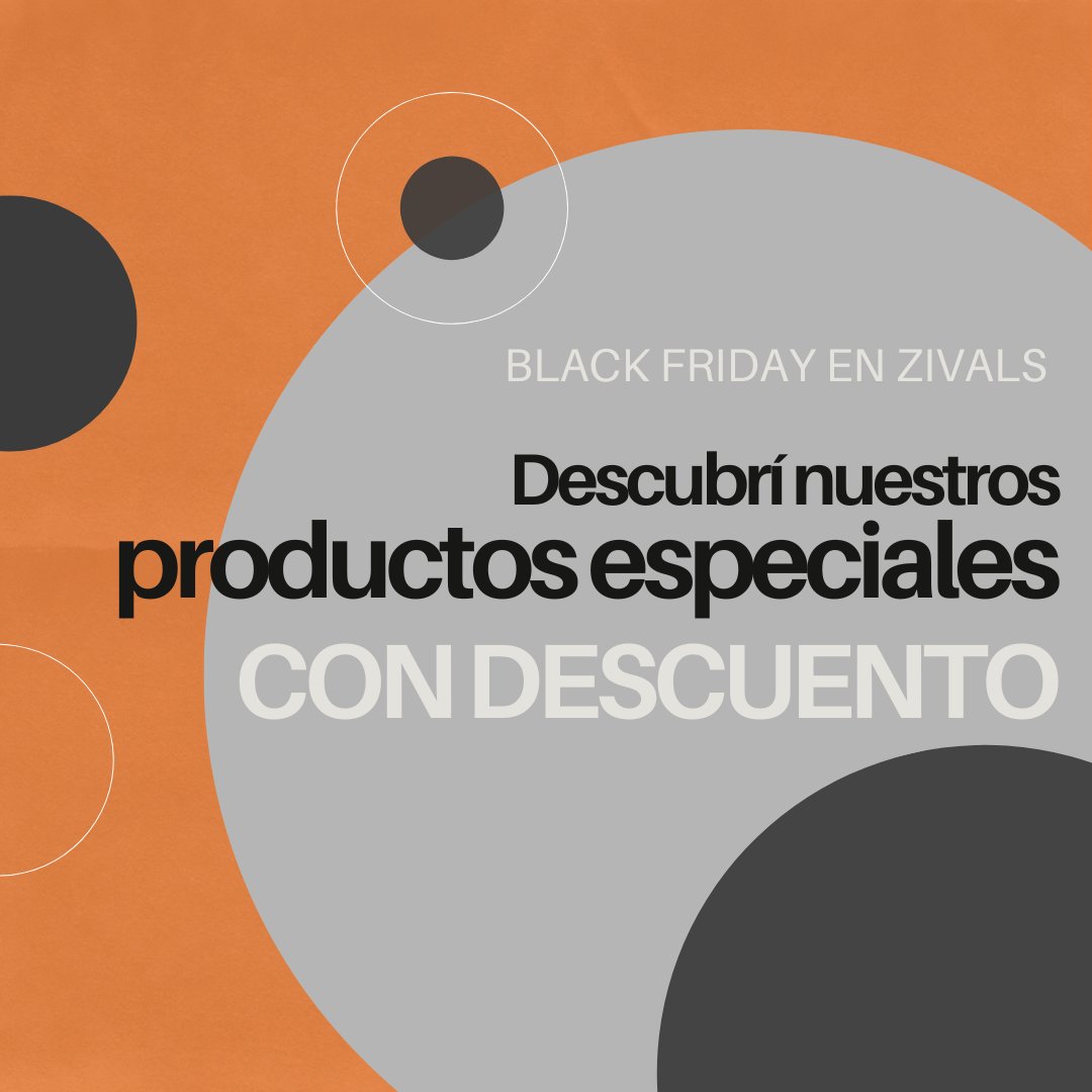 Zivals's tweet image. Último día para aprovechar el #BlackFriday en @Zivals  🔥 Hacé clic para conocer nuestros productos con descuentos especiales: zivals.com.ar/busquedas/list…