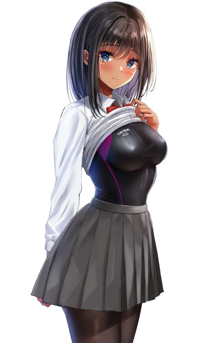 褐色+競泳ばーじょん