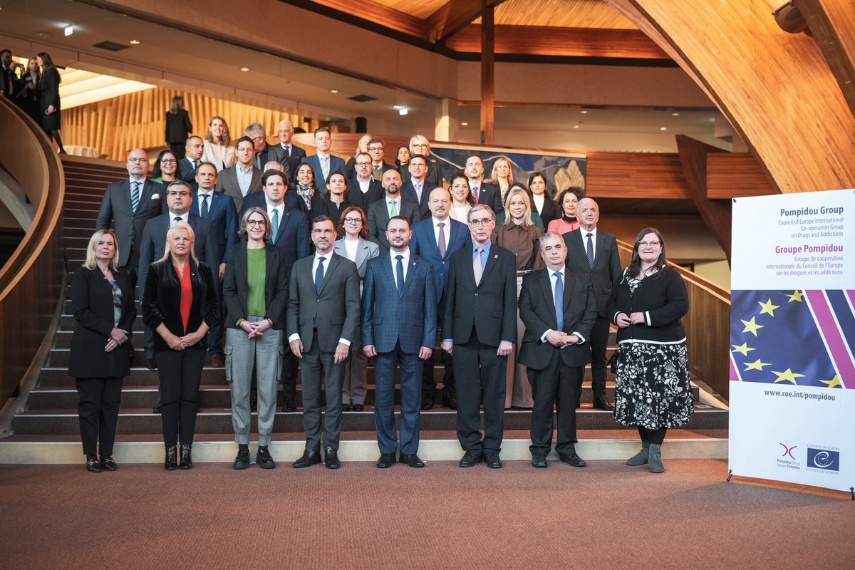 DrFalzon's tweet photo. Attended the 19th Ministerial Conference of the Pompidou Group in Strasbourg.

An important space to discuss and shape a human‑rights‑centered drug‑policy approach for 2026–2029. @coe 🇲🇹🇪🇺 https://t.co/J5cJIC3BgV