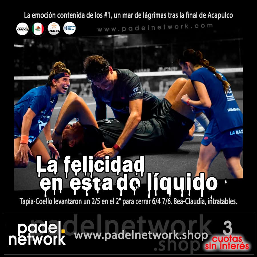 Chingotto-Galan hicieron mejores y más fuertes a Tapia-Coello, para soportar un 2/5 luego de ganar el primer set y darlo vuelta y cerrar en tie break con la confirmación del #1 del mundo 3° año. Un mar de lágrimas emocionó a todos. Bea-Claudia la rompieron
padelnetwork.com/premier/2025/n…