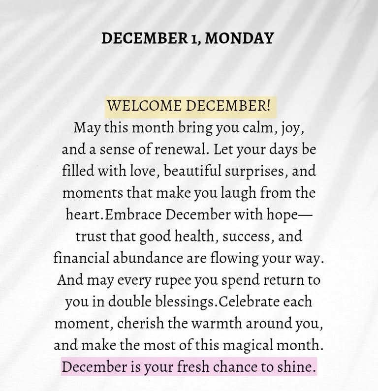 May December be good to us all 🫶🏽