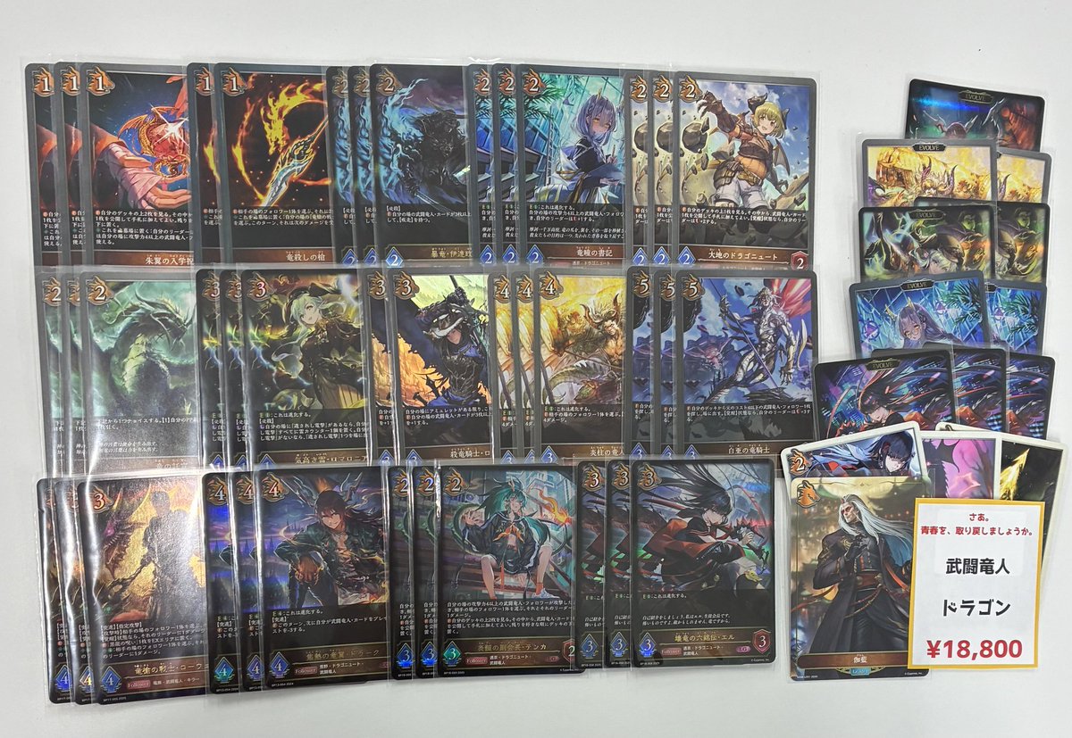 🔥flat工房エボルヴ販売デッキ紹介🔥】 🔴武闘竜人ドラゴン ¥18800