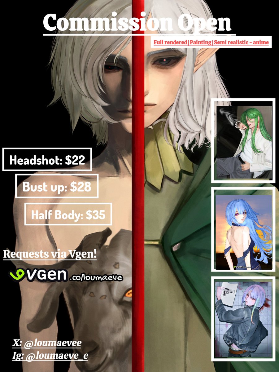 loumaeve_'s tweet photo. Hi! My commission is open✨
Big thanks to everyone who RT’d! your support means so much to me. If you’d like to commission me or have questions, my Vgen is always open! 💚

#commissionopen #VGenComm #ArtistOnTwitter https://t.co/SRK6W273z0