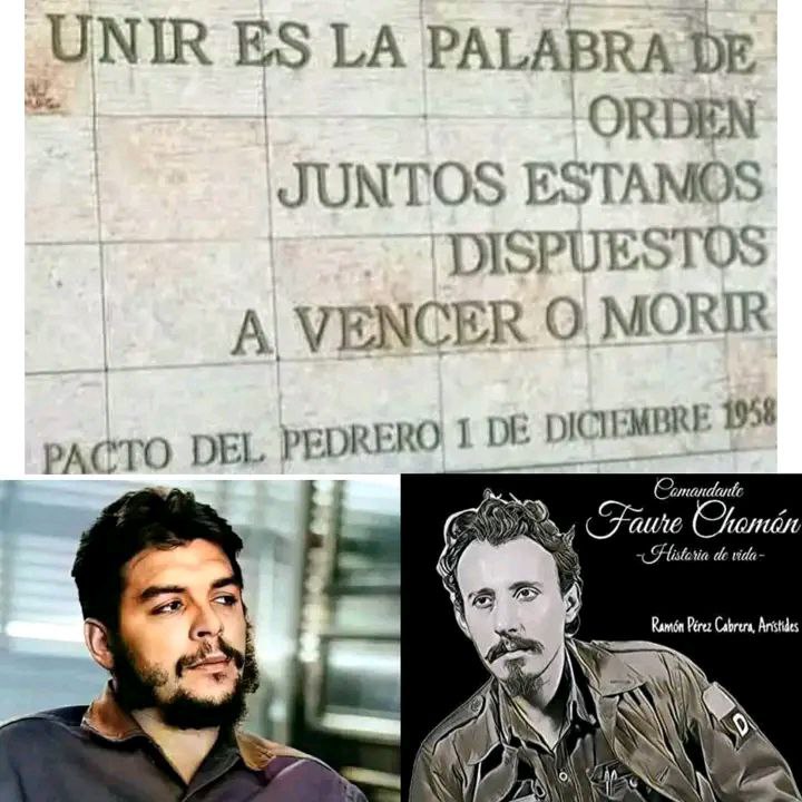 VaqueritoFiel's tweet photo. Firma en el Escambray del Pacto del Pedrero. Era el pacto de unidad y acción coordinada entre el Movimiento 26 de Julio y el Directorio Revolucionario 13 de Marzo. Jamás olvidar la historia. 🤠🇨🇺 #CubaViveEnSuHistoria https://t.co/zEME6KcJsF