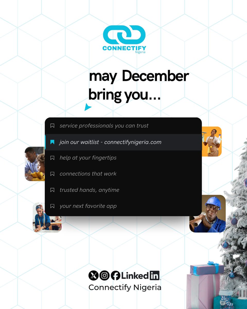 connectifyng's tweet photo. As we step into December, Connectify Nigeria is moving closer to redefining how people access services across the country.

Our goal is simple: connect individuals and businesses to verified service providers with ease, speed, and confidence — all in one platform. https://t.co/hq0QNTEcqW