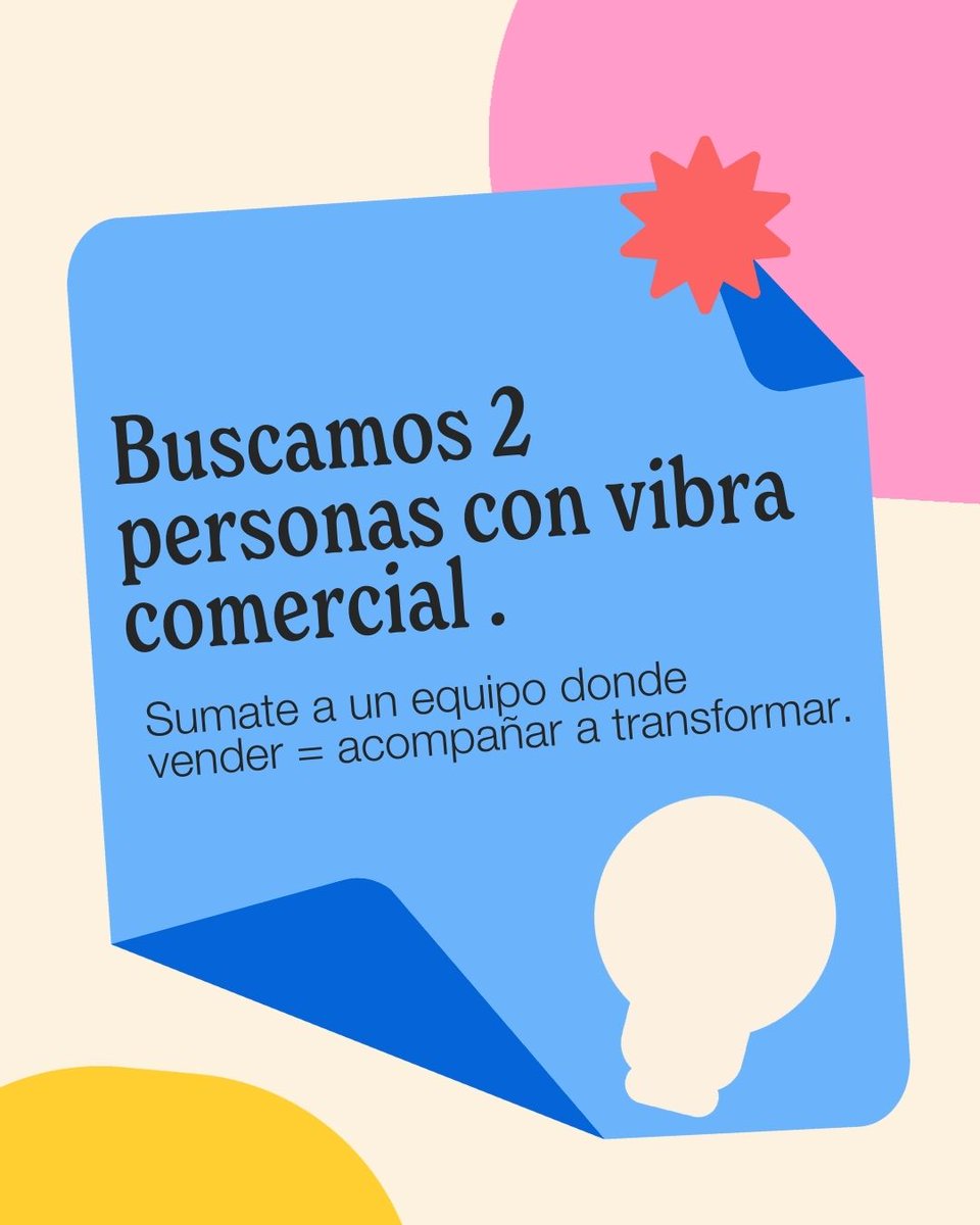 LearnByHelping's tweet image. ✨ ¡Ey comunidad! Estamos #buscando sumar personas al equipoooooooooo!

Abrimos 2 #vacantes comerciales #B2C para acompañar a nuevas personas que quieren formarse y generar #impactosocial.