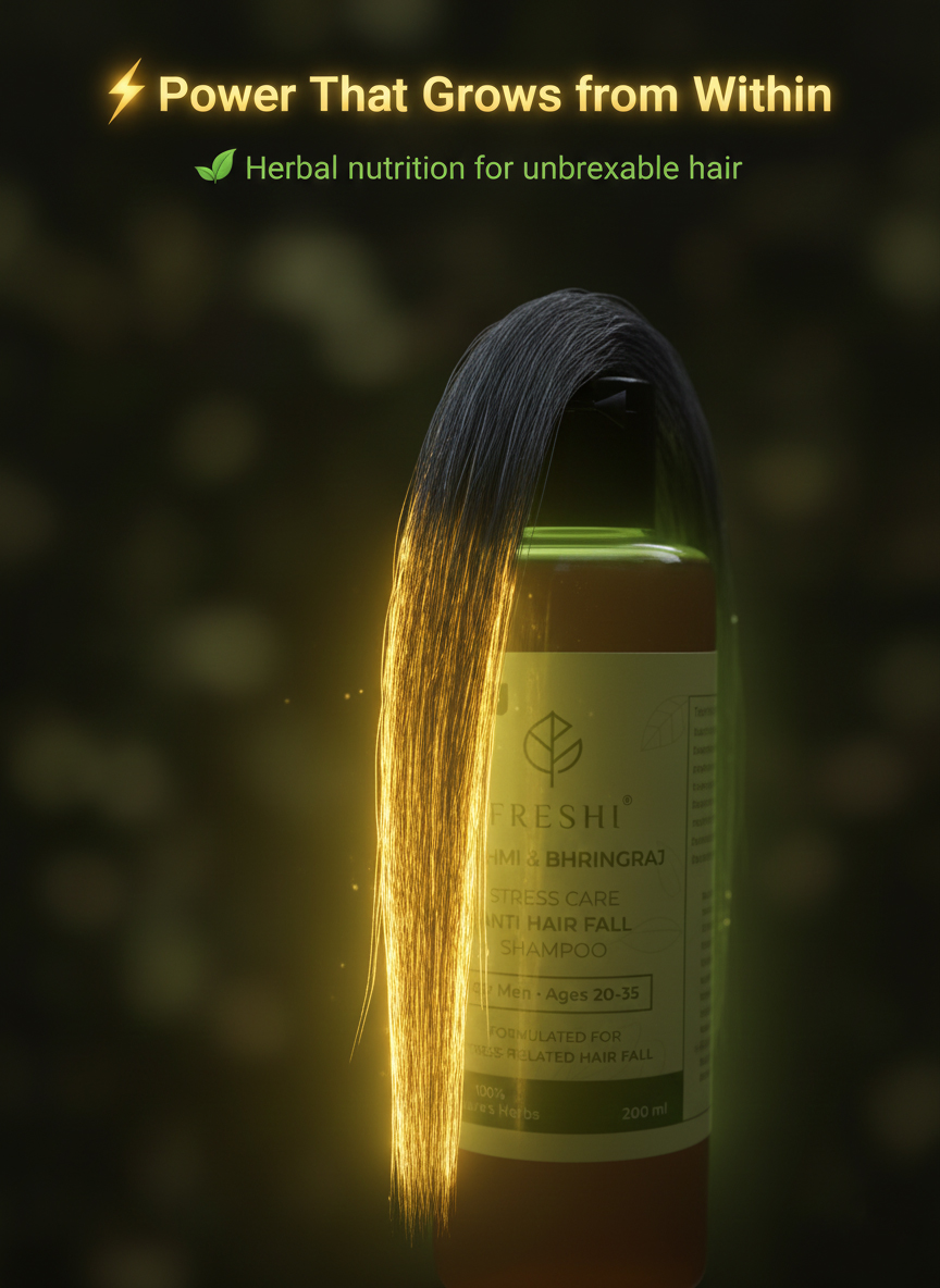 freshionline's tweet image. If stress is showing in your hair, it’s time to switch. 🌿
Our herbal formula nourishes your scalp and reduces hair fall gently.

Try it now
👉 Meesho: bit.ly/4n5pHMZ

👉 Online: freshi.online

#FreshiCare #HairCareIndia #HerbalSolution #JGUMootCourt