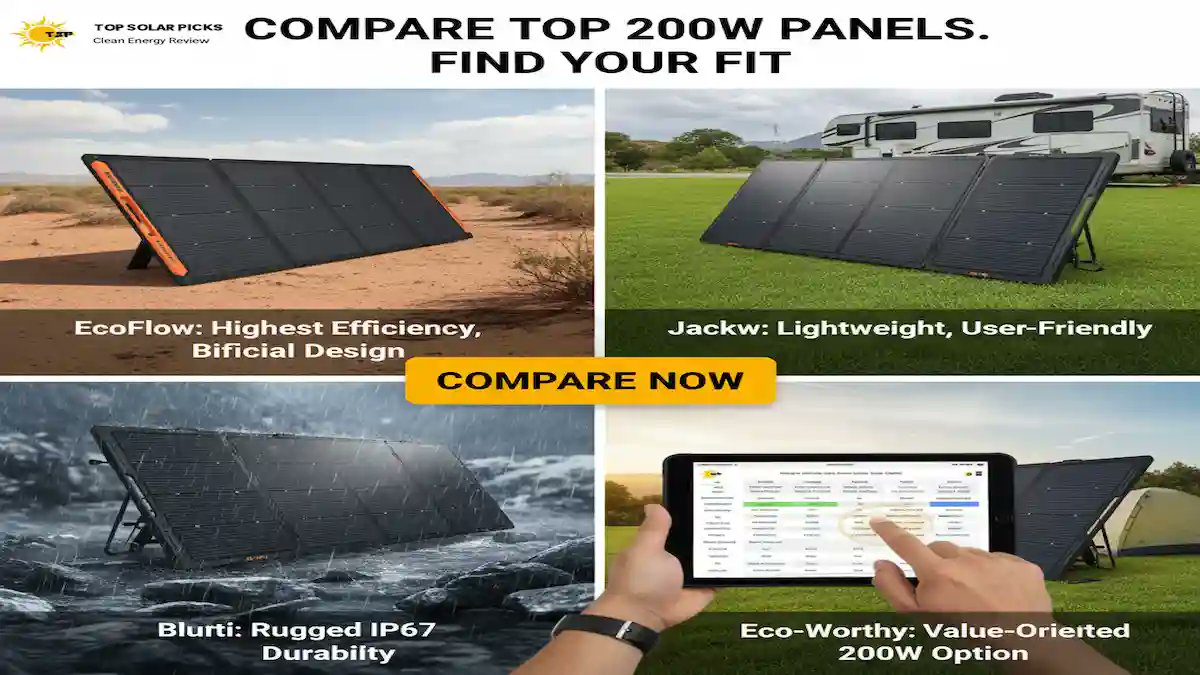 TopSolarPicks's tweet image. EcoFlow vs Bluetti vs Jackery 2025

200W foldable tested:
• EcoFlow 220W bifacial → 25% eff (most power)
• Jackery → lightest
• Bluetti → toughest
• Eco-Worthy → cheapest

Full comparison + deals ↓  
topsolarpicks.com/ecoflow-vs-blu…

Which one do you own? 👇

#SolarGenerator