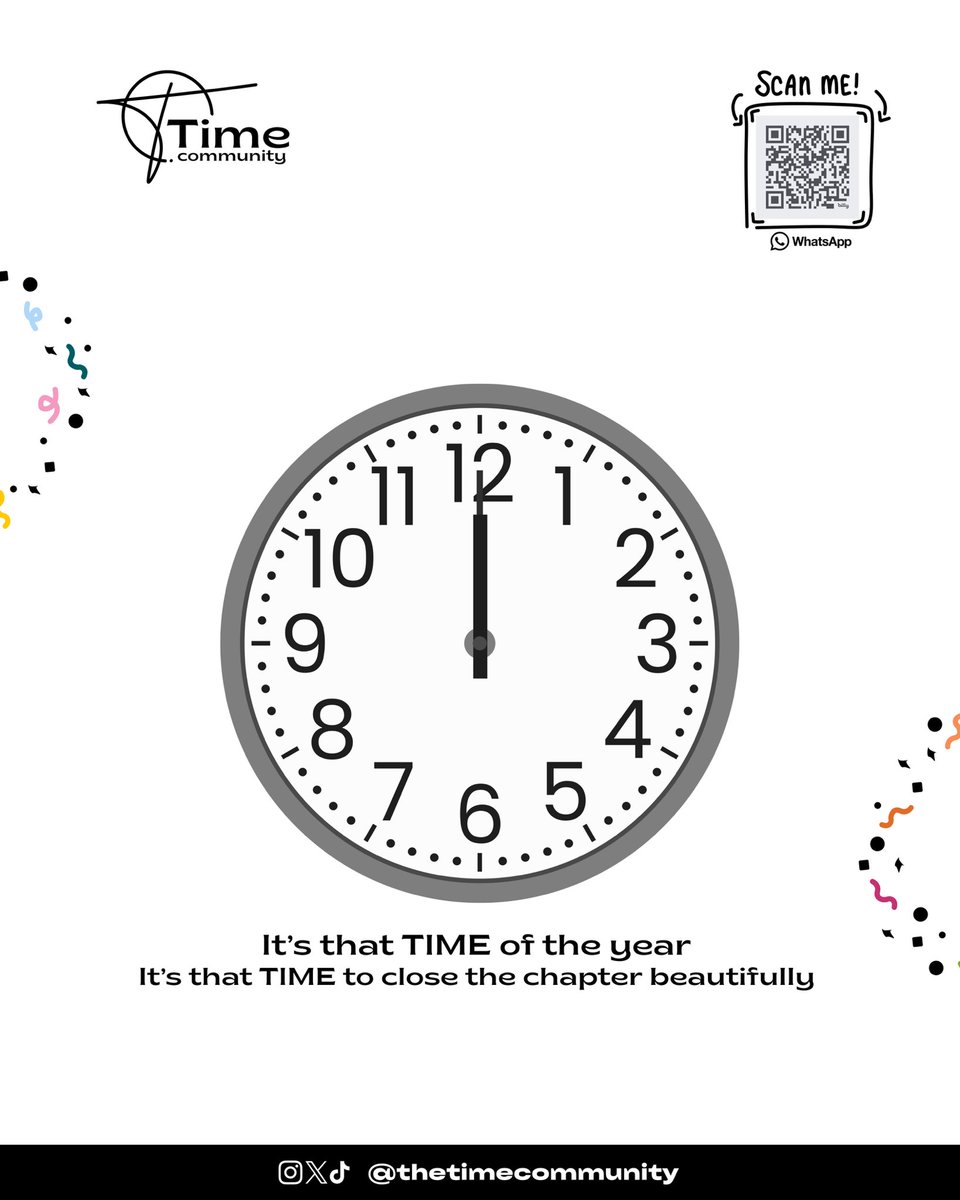 CLOCK IT!!!
It’s that TIME of the year💎❤️
It’s TIME to close the chapter beautifully.