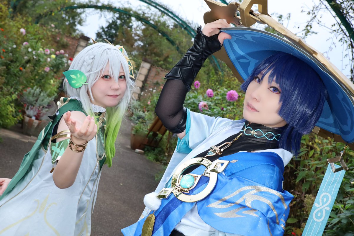 904_hakt's tweet photo. ⟡.·Cosplay

Genshin Impact
放浪者：璃さん@_A_ki_A_ 
ナヒーダ：くうし

📸：つまようじさん@tsumayouji_DIL 
サポート：ごらさん@ManManManji_cos 

#コスメルinガーデンミュージアム比叡 https://t.co/cSGa8ijPr2
