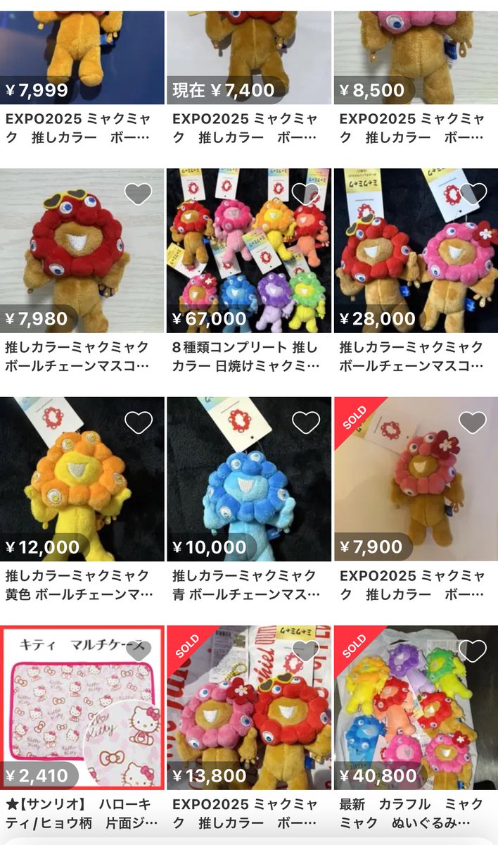 日焼けミャクミャク　推しカラーミャクミャク　ボールチェーンマスコットコンプリート 日焼けミャクミャク 推しカラーミャクミャク ボールチェーンマスコット