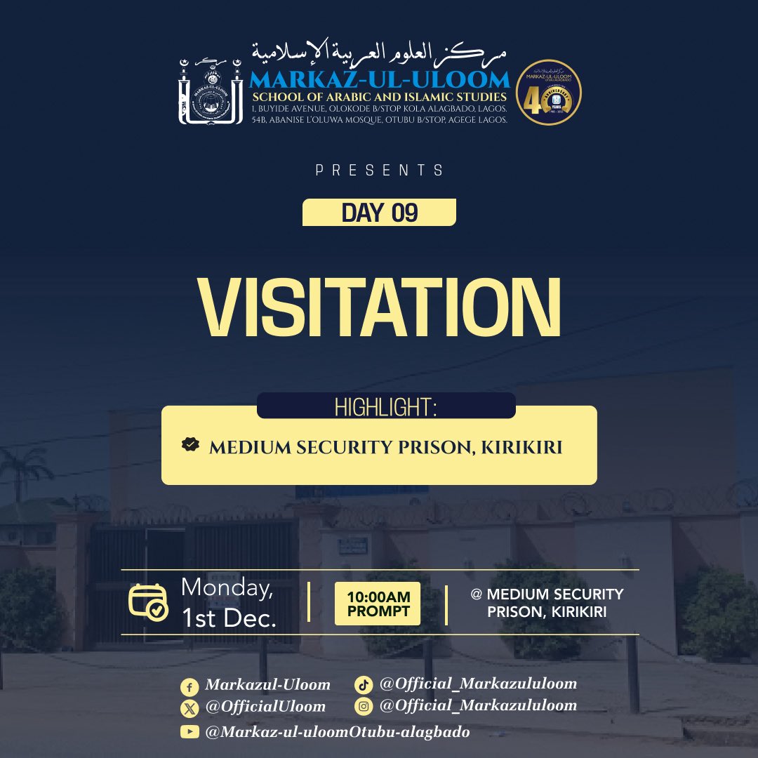 OfficialUloom's tweet photo. DAY 9

VISITATION TO CORRECTIONAL CENTER https://t.co/54kYqZbDK5