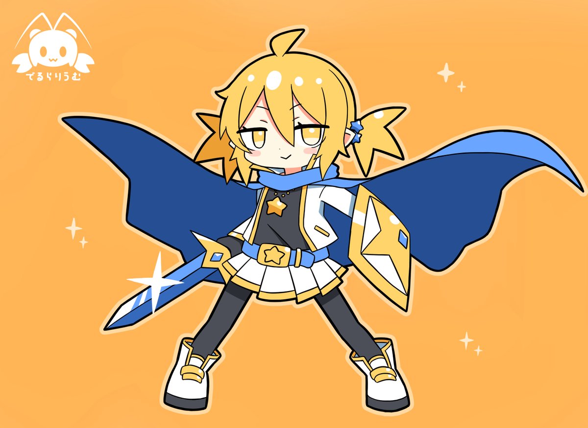 「お気に入りのキャラ 星の剣士ルイン」|でるらご⭐絵仕事募集中のイラスト
