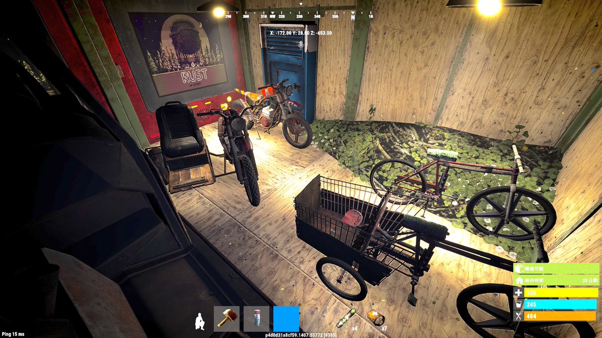 shisakura11's tweet image. 一人用　二人用
自転車🚲　と　バイク🏍　
揃えた。

#PS5
 #rustconsole
