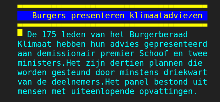 Een advies van 175 burgers. Op 29 oktober was er een advies van 10.571.990 burgers. Maar ja, die waren niet vooraf op deugdelijkheid geselecteerd, dus die zijn minder interessant. #Burgerberaad