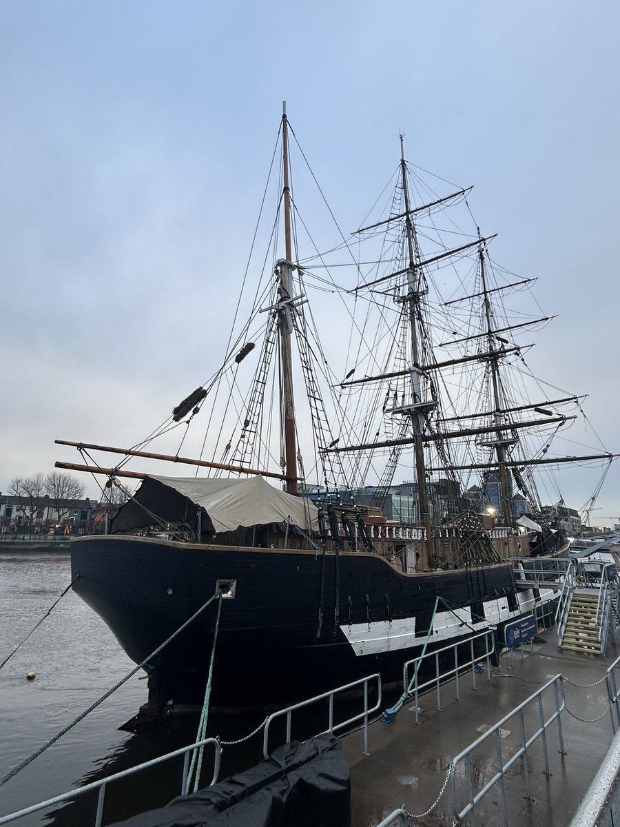 DeirdreGiblin1's tweet image. My office view today of @JeanieJohnston1 thanks to @DubCityCouncil Dublin Docklands Office for hosting @ncirl Senior Leadership Team meeting