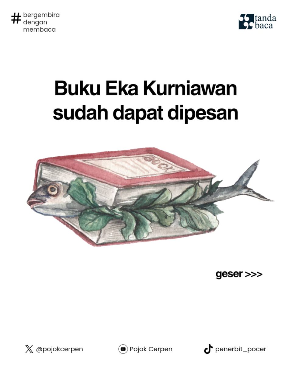 demabuku's tweet photo. Pre Order Senyap yang Lebih Nyaring dan Usaha Menulis Silsilah Bacaan karya Eka Kurniawan @gnolbo @pojokcerpen 

Pesan di sini: https://t.co/4sAgUOCHU4 https://t.co/M69Vk3dO8E