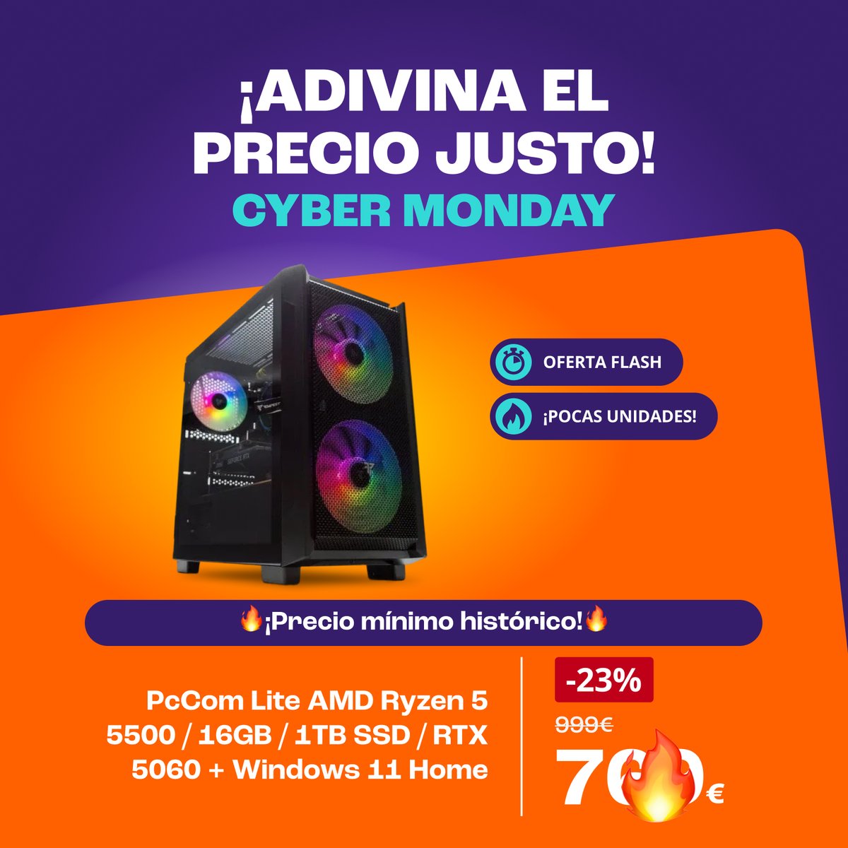 Si adivinas el 'Precio Justo' de este <a href="/pccom/">PcCom ⚡</a> te envío la ofertica 🔥 👇