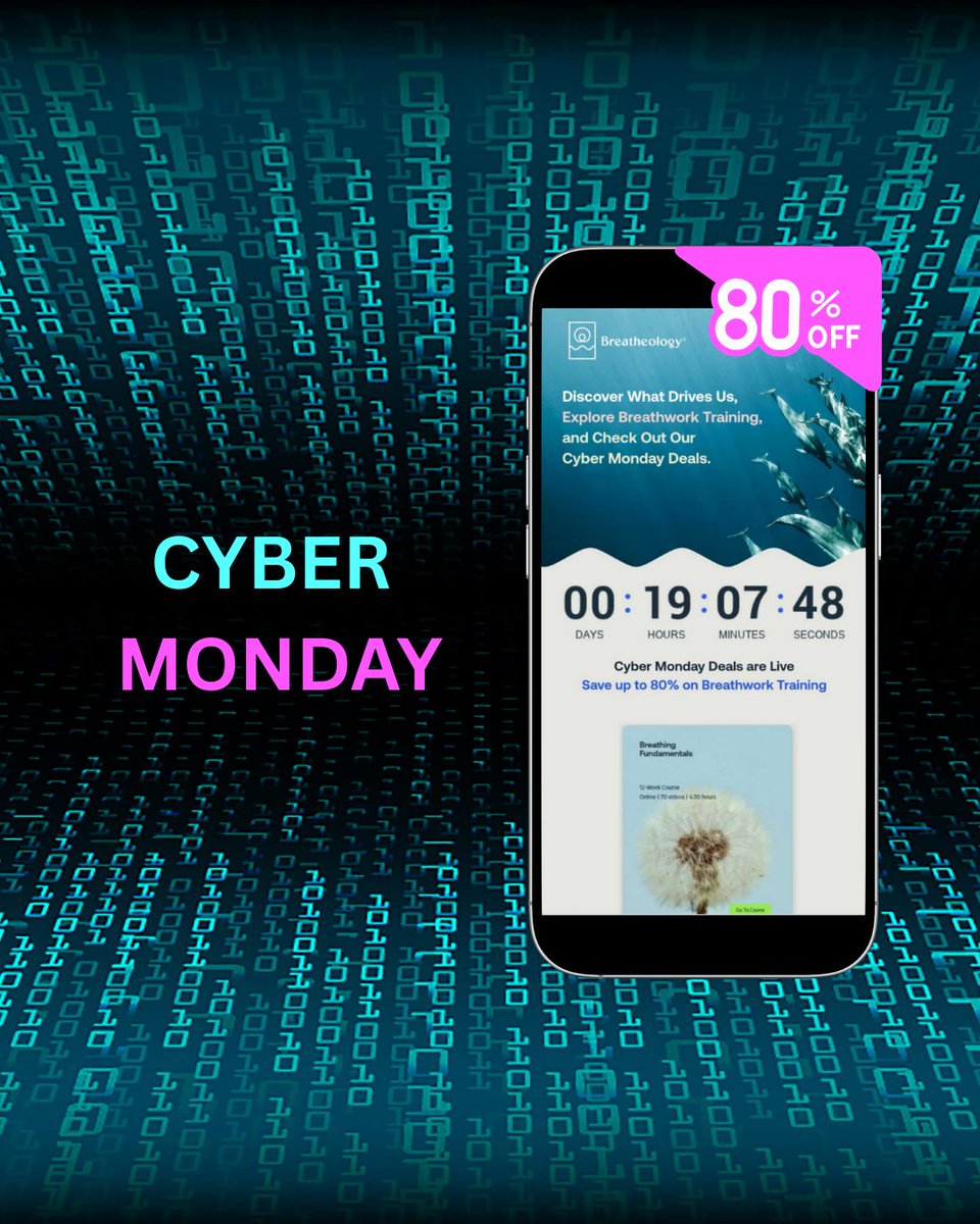 🫁 Cyber Monday: 80% Off Breathwork Courses
Start 2026 calmer, healthier, more energized
Less than 24 hours left → Breatheology.com