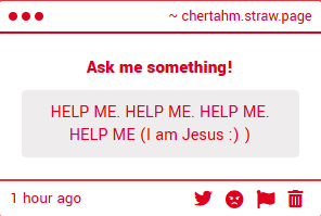 Ah. I see.
Not sure how I can, I feel like an ARG protag stumbling into something they aren't equipped to handle