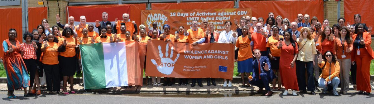 IrlEmbPretoria's tweet photo. There are #noexcuses for #genderbasedviolence.
#16DaysOfActivism2025 #OrangeTheWorld #SayNoStopVAW #HearMeToo #OrangeUrWorld https://t.co/5M0GZ1Roco