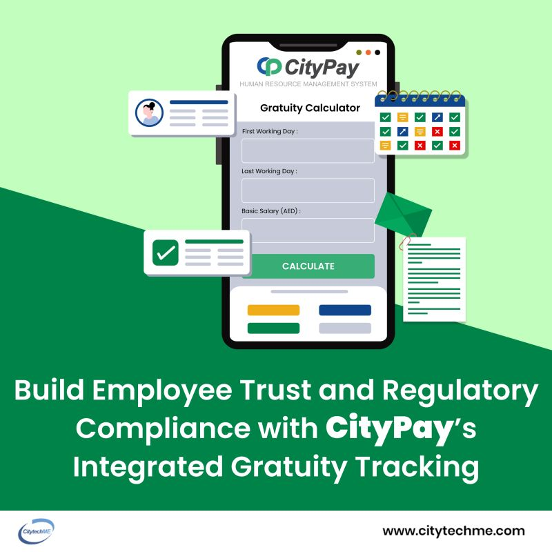 akray41's tweet image. Citytech’s CityPay #HRMS automates gratuity tracking by continuously accruing each employee’s entitlement based on service, salary history &amp;amp; local rules—no more error-prone sheets.
Book a demo: Citytechme.com/citypay/

#GratuityRules #PayrollAutomation #HRTech #EmployeeBenefits