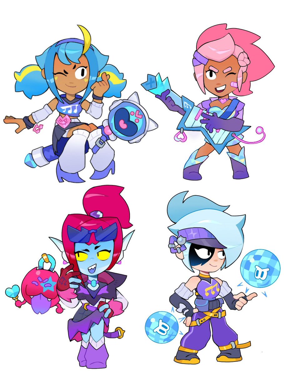 KPOP SKINS for
Mandy 🩵
Shelly 🩷
Willow 💜
Lumi 🤍
#kpop #BrawlStars #BrawlStarsArt #BrawlStarsFanart