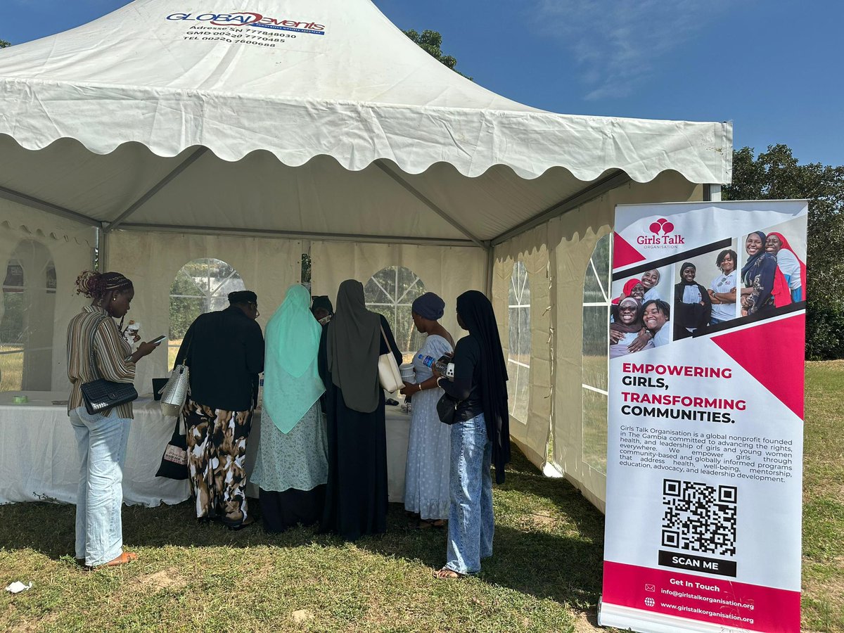 GirlsTalkOrg's tweet image. Girls Talk Gambia joined @Project21plus’s Youth Sexual Health Festival for #16DaysOfActivism. Grateful to everyone who visited our booth to learn about our work and girls’ rights. Together, we’re building a safer, informed generation. 💜

#GirlsTalkGambia #EndGBV #SRHR