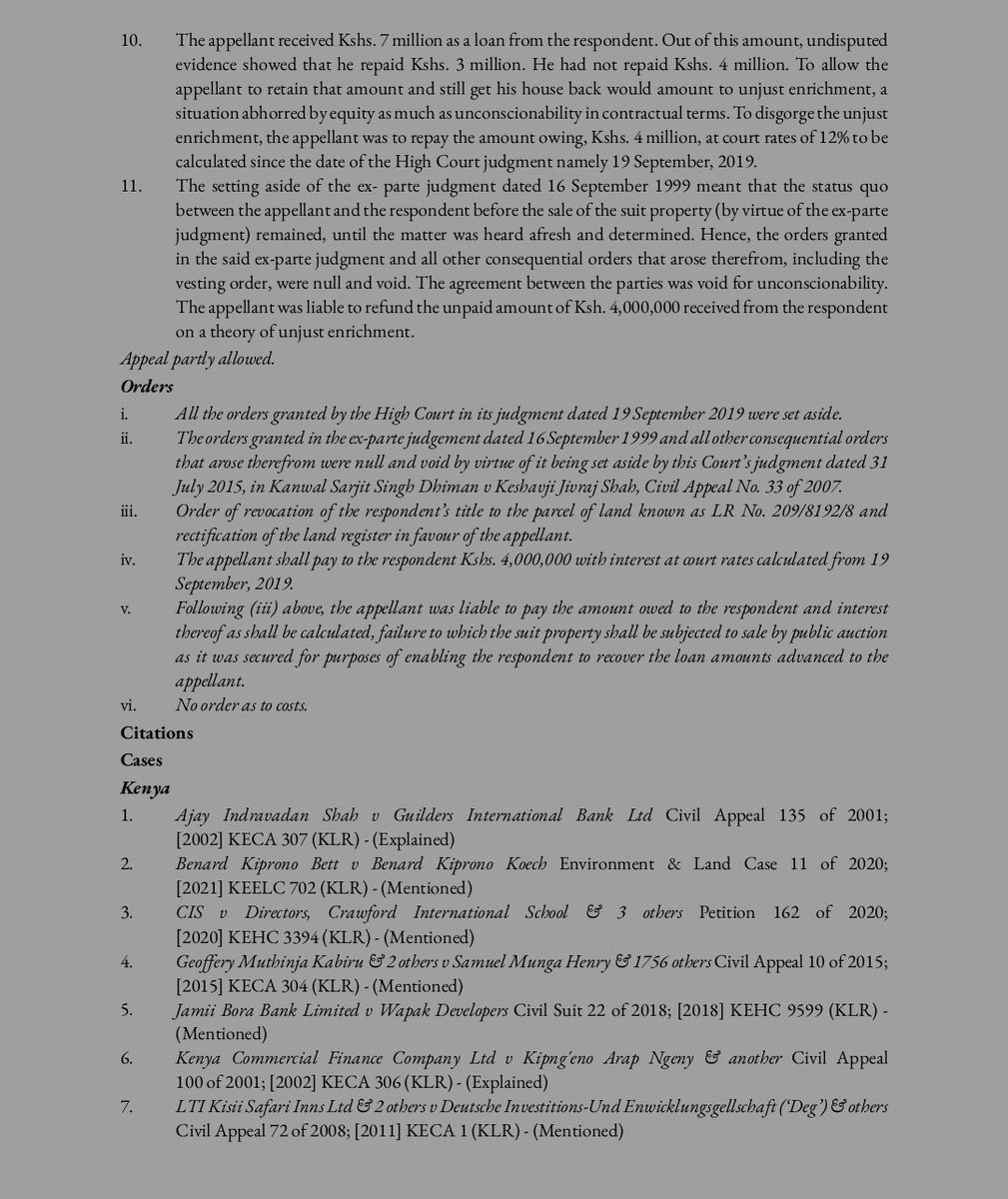 The Court quashed a 69 billion loan by a Shylock who ballooned a 4 million loan into 69 billion! 

In Dhiman v Shah,the lender advanced 7 million to the borrower. After repaying 3 million, the borrower couldn’t pay the remaining 4 million. The lender then slapped on 36% interest,