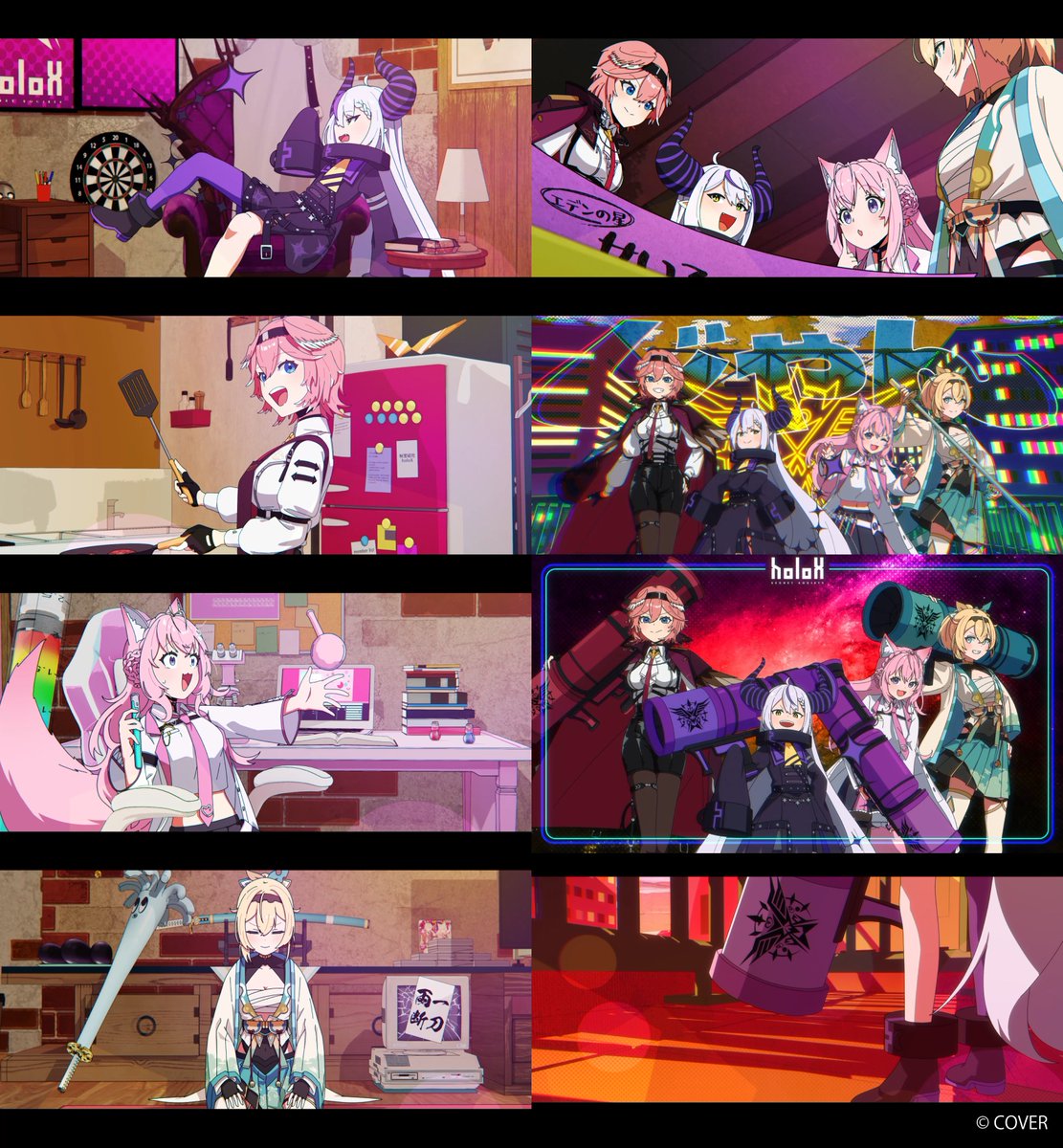 naki_ttyo's tweet photo. [お仕事]
ホロライブ holox様の「暁闇エクスデス」MVにて
アニメーションとイラストを担当させていただきました！
YesMyDark！！！
#SSholoX4周年 #SSholoX https://t.co/a0aFVAiBzj