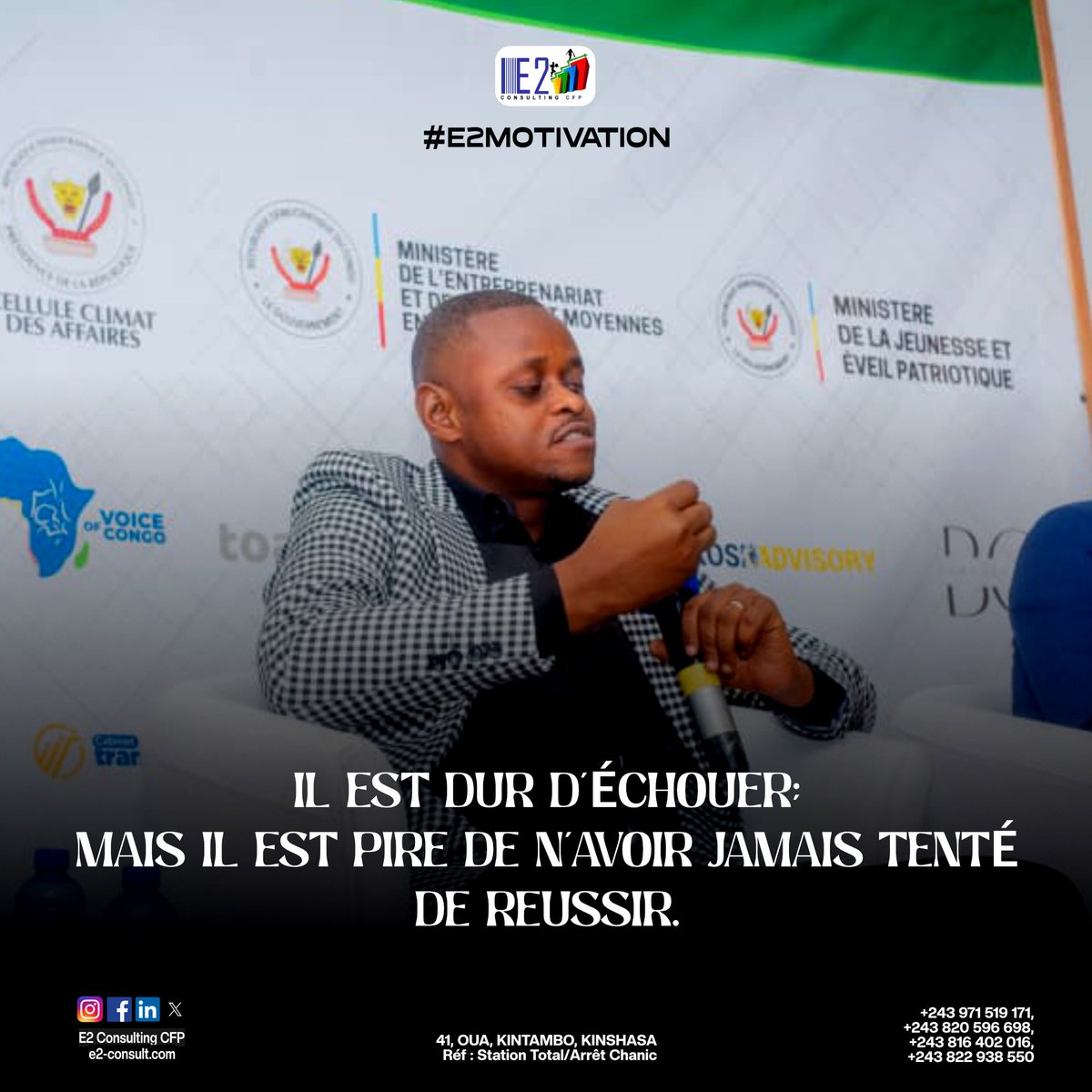 consulting_e2's tweet photo. ✨ Bon début de mois à tous ! ✨
Que ce nouveau mois soit synonyme d’opportunités, de courage et d’accomplissement. Peu importe les défis, avançons avec détermination et confiance.
Chaque jour est une nouvelle chance de construire la réussite que nous méritons. 💪🏾🚀 https://t.co/wF38JAWsLH