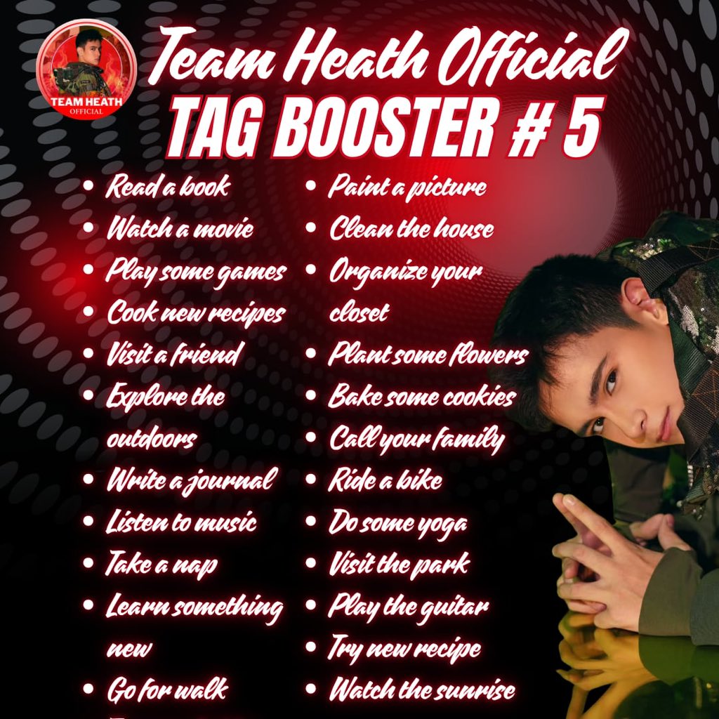TeamHeathOfc's tweet image. Tag Booster Number Five

HEATHS INCREDIBLE MONDAY
HEATHS INCREDIBLE MONDAY