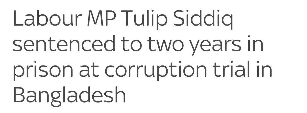 The Labour MP Keir Starmer chose as his anti-corruption minister has been JAILED for 2 years in Bangladesh…for corruption.

This is beyond parody.

Will Keir Starmer extradite her?

Or will he protect her from justice?