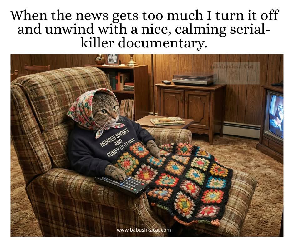 🧶Sure, the FuzzyNutters Fellas are nice, but don't let the granny squares and cute critters fool you - we crochet to crime shows and big fires in rushia 😼

Christmas Critter adoptions are coming, right <a href="/FuzzyNut1223/">FuzzyNuts</a>?
🎄🎁🦌