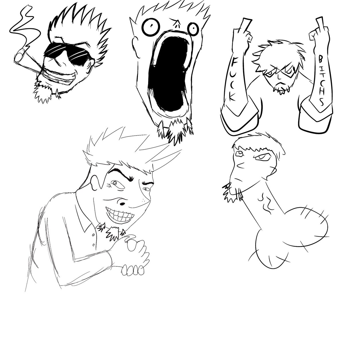 90sMaster's tweet photo. @Fooly_ink Also these were the warm ups I did before finishing the piece. https://t.co/unG7CSCsVc