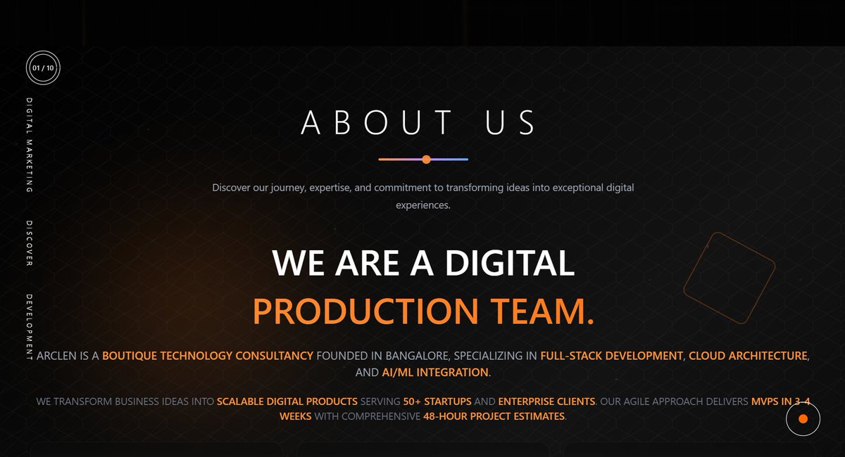 arclen_ai's tweet photo. We revamped our website 🔥
Flashy? Yes.
Clearer? Definitely.
Now users can actually understand how we build, ship, and scale.
Dive in 👇
 https://t.co/NBTgb4ttIM
#Arclen #WebsiteRevamp #GenZTech #BuildInPublic https://t.co/tO3LQU5OqV